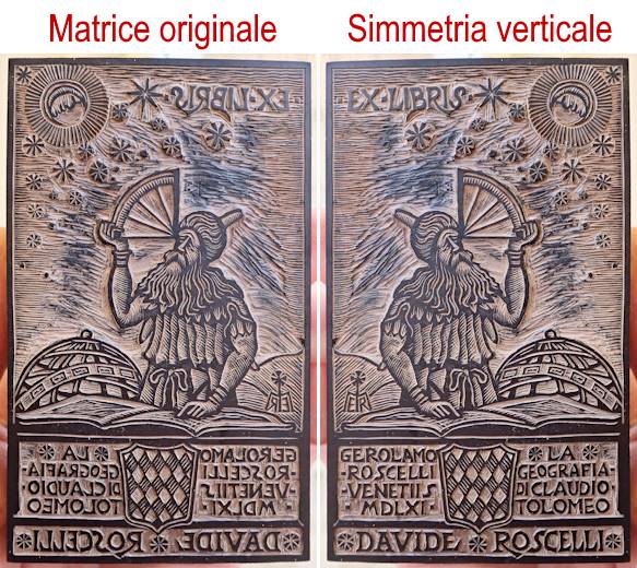 Xilografia di Eugenio Mario Raffo con simmetrica
