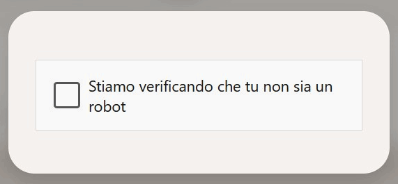 Verifica che non sei un robot