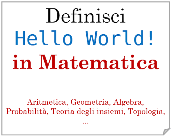 Hello World in Matematica