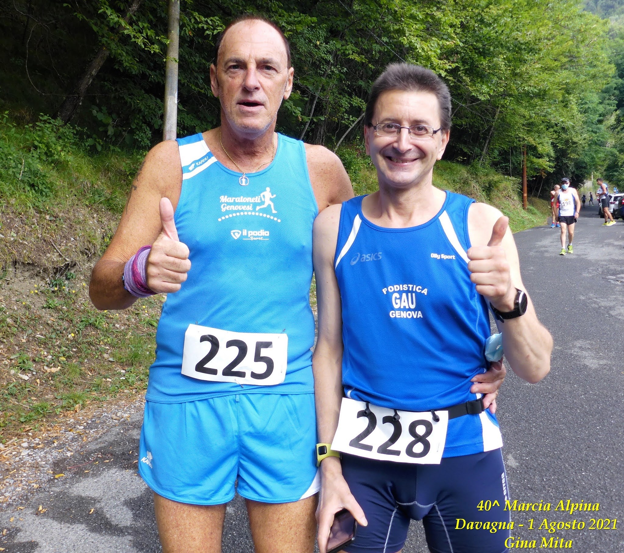 Paolo Quarantelli podismo gara Gau fidal running flash quarantesima marcia alpina a Paravagna