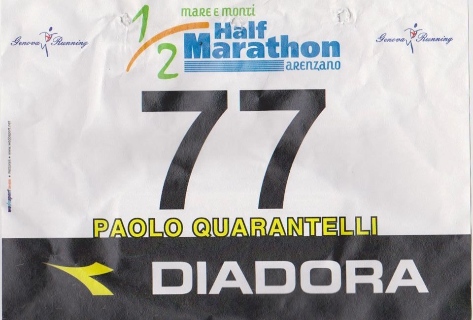 Paolo Quarantelli premiazione medaglia gara Gau fidal running