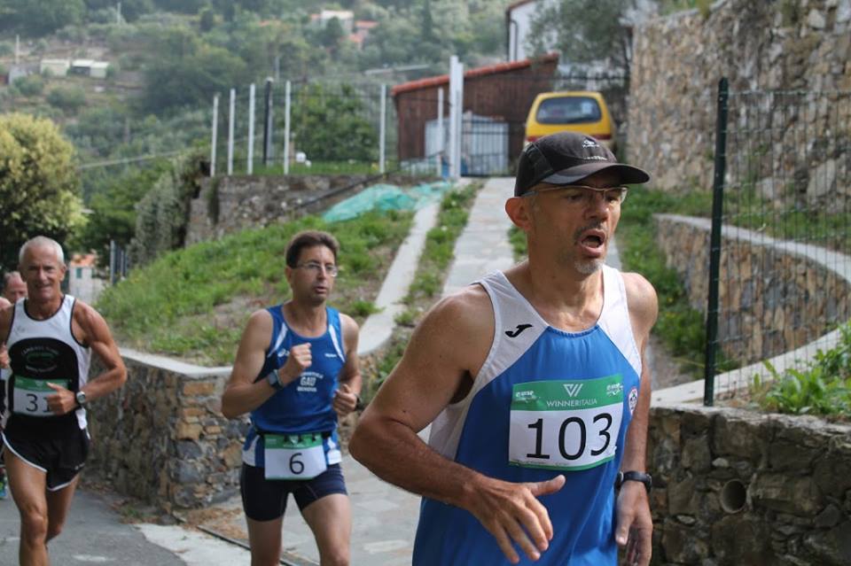 Paolo Quarantelli premiazione medaglia gara Gau fidal running