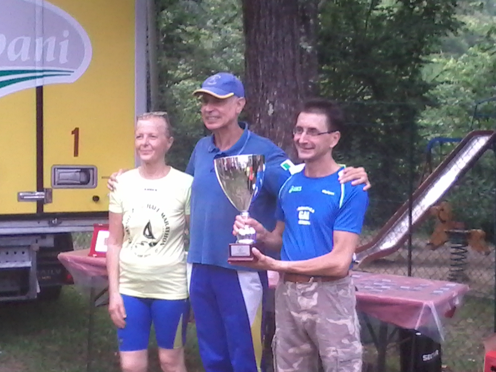 37^ marcia alpina a Davagna Paolo Quarantelli premiazione medaglia Gau fidal running