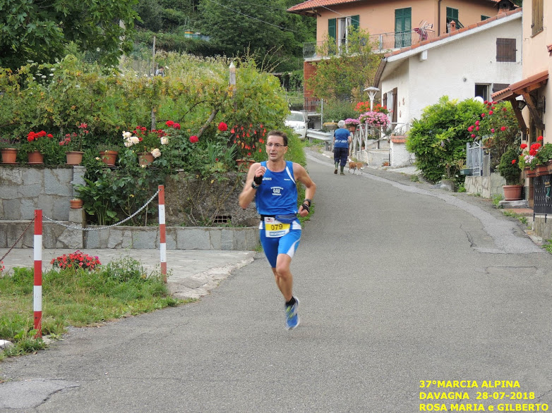 37^ marcia alpina a Davagna Paolo Quarantelli premiazione medaglia Gau fidal running