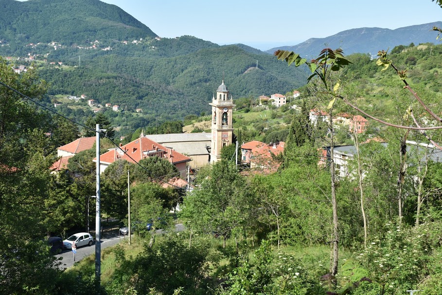 Paolo Quarantelli gara marcia della ciliegia Gau fidal running veduta della chiesa di S. Olcese