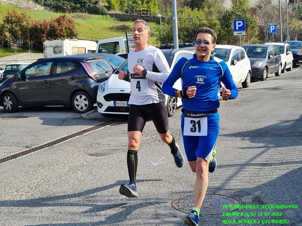 Paolo Quarantelli gara Giro dell'Acquedotto storico prima tappa Genova-Prato Gau fidal running