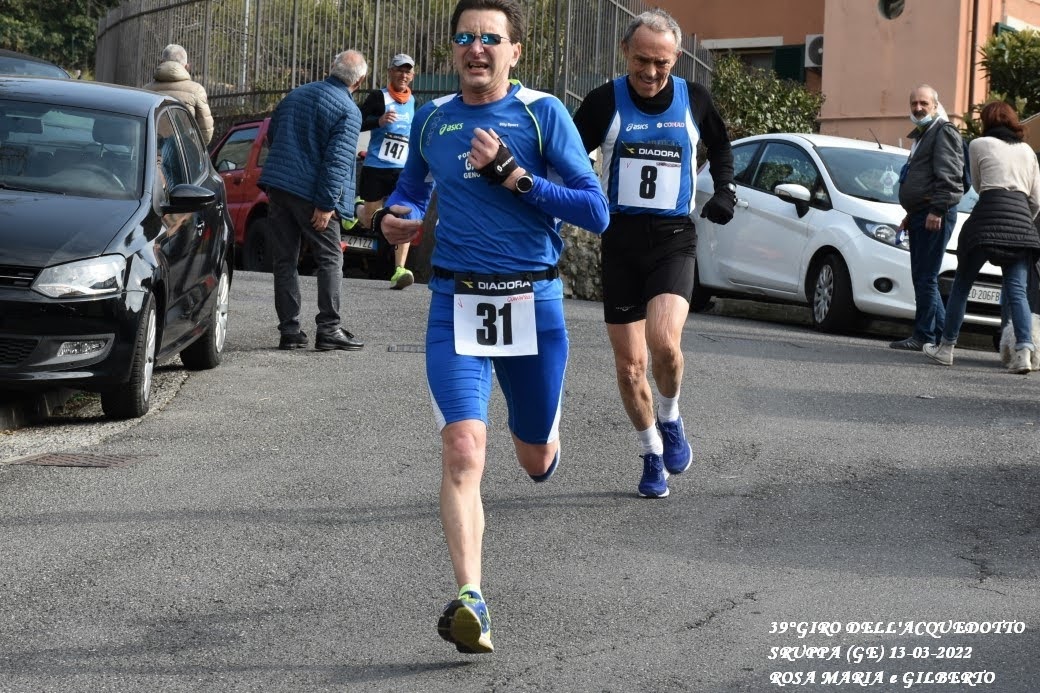Paolo Quarantelli gara Giro dell'Acquedotto storico prima tappa Genova-Prato Gau fidal running