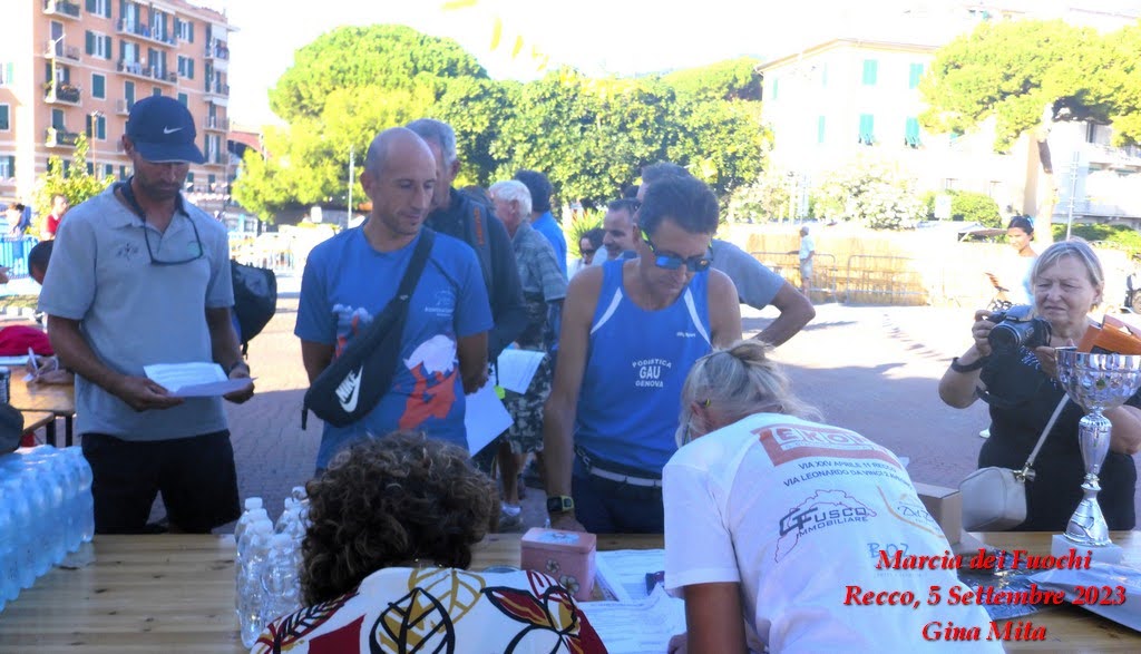 Marcia dei Fuochi a Recco Paolo Quarantelli Gau fidal running podismo