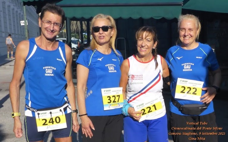 Vertical Tube sul Ponte Sifone a Genova Staglieno Paolo Quarantelli Gau fidal running podismo