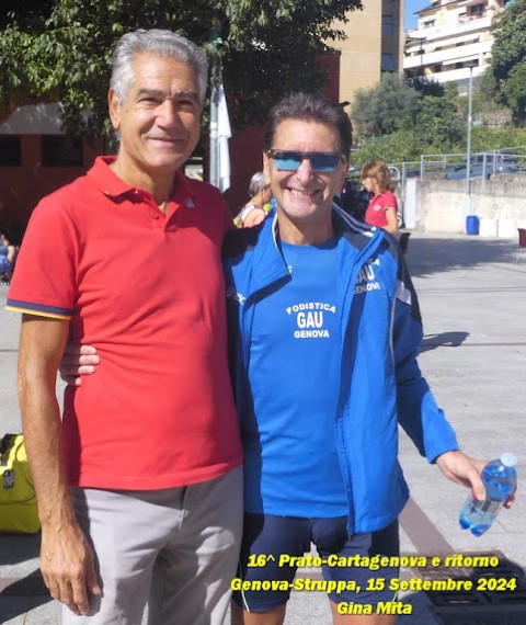 Paolo Quarantelli gara Prato-Cartagenova e ritorno genova Gau fidal running podismo corsa uisp
