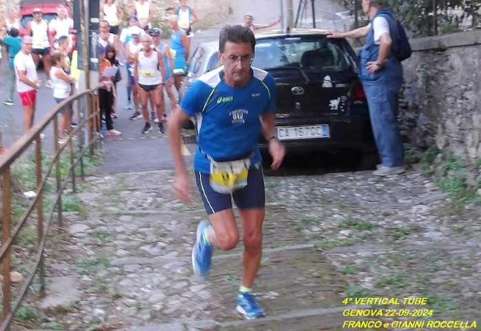 Vertical Tube sul Ponte Sifone a Genova Staglieno Paolo Quarantelli Gau fidal running podismo