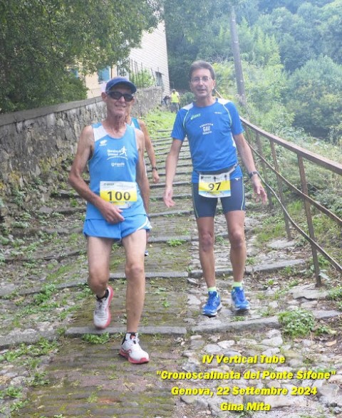 Vertical Tube sul Ponte Sifone a Genova Staglieno Paolo Quarantelli Gau fidal running podismo