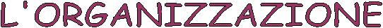 L'ORGANIZZAZIONE
